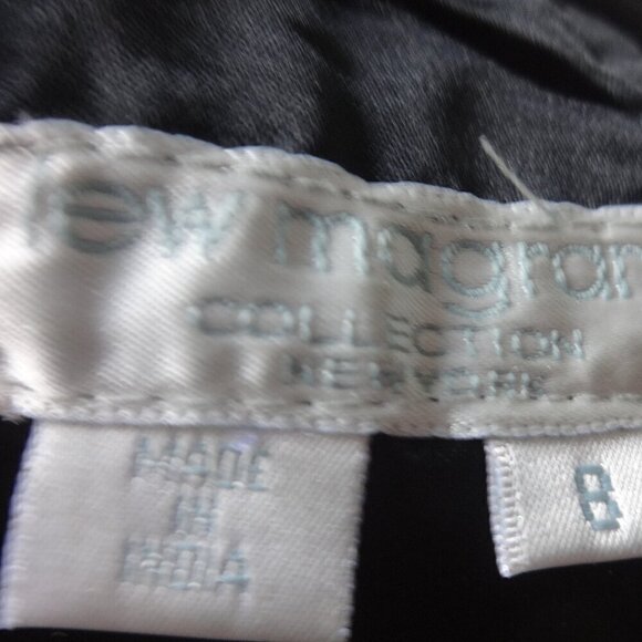 Lew Magram Collection women's size 8 black 100% real leather pants, tapered leg - Picture 3 of 16